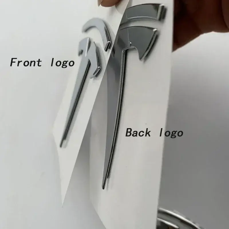 For Tesla Model 3 Mode Y Zinc Alloy Car Front Hood Logo Sticker Styling Auto Body Rear Trunk Emblem with Radian Accessories - Image 5