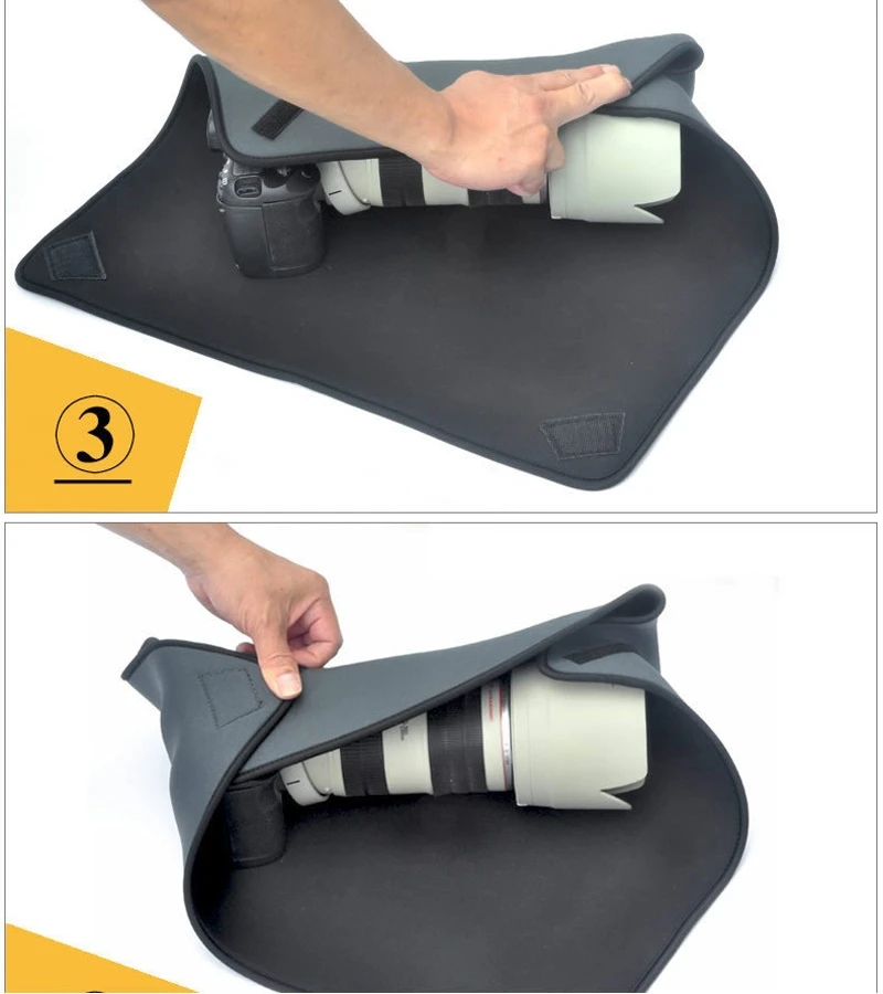 Foldable Waterproof Neoprene Camera Lens Wrap Cover