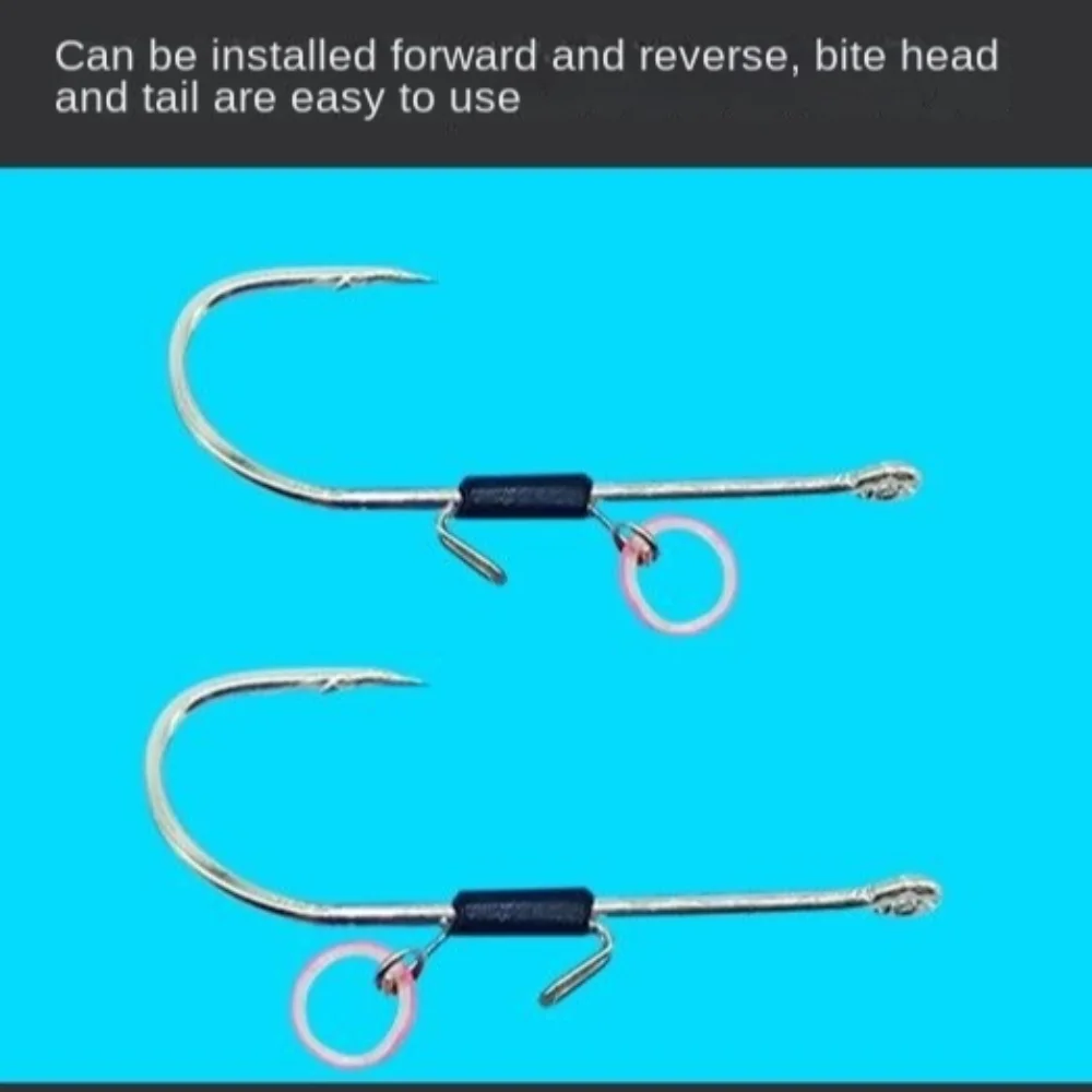 10pcs New Style Third generation 4Size  Live Shrimp Bait Hooks Single hook Fishing Hooks-Live Shrimp Fixed Hooks