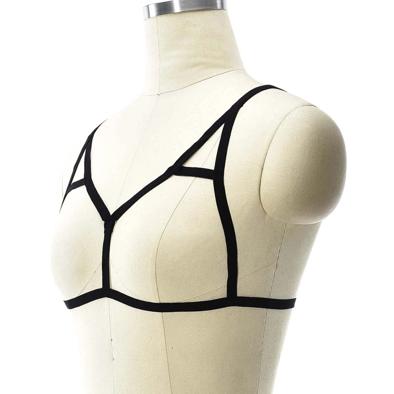 Lingerie Women Sexy Lace Up Bra Black Cutout Adjustable Pregnancy Shirt Valentines Day