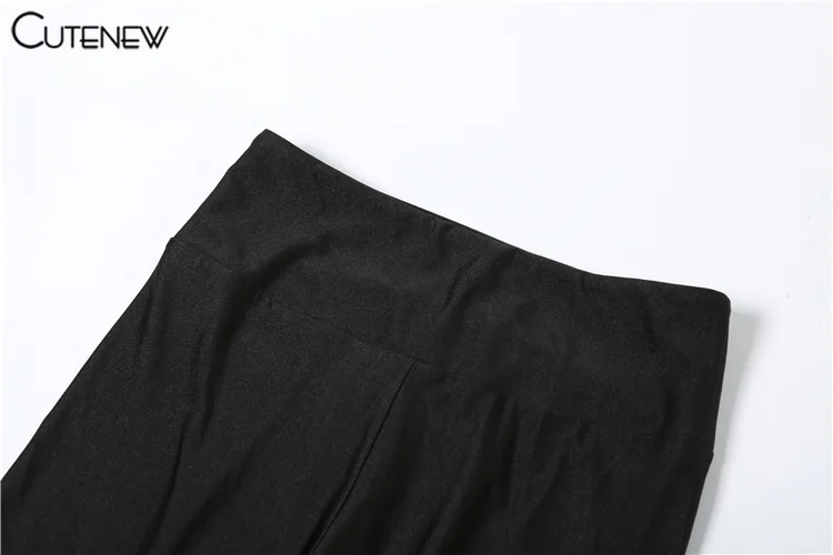 Conjunto de dos piezas elástico liso para mujer, top corto sexy ajustado de manga larga con cuello redondo y pantalones pitillo deportivos informales, chándal para mujer