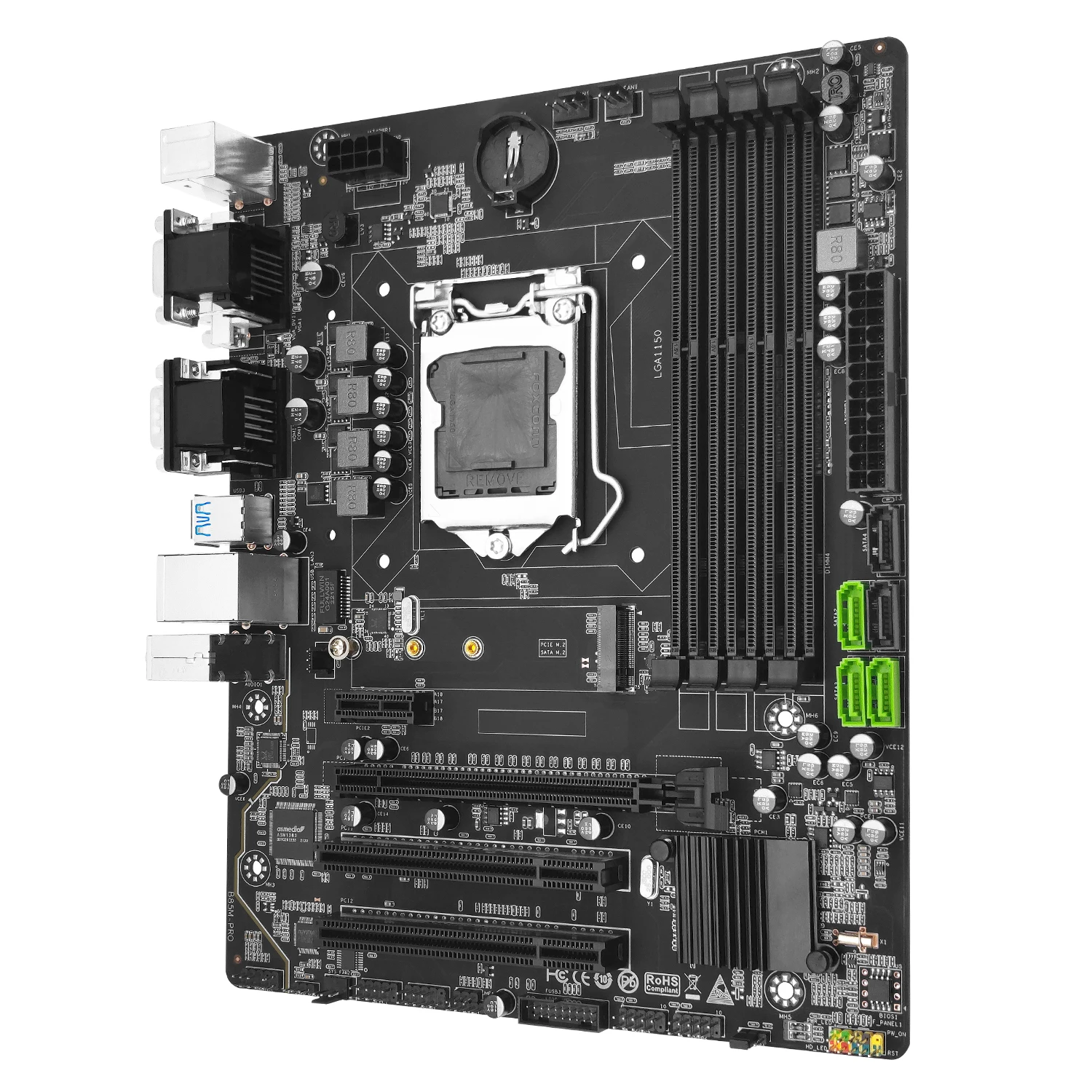 Motherboard para Intel Lga 1150 Cpu i3 i5 i7 Cpu Tecnologia de Suporte Ddr3 Dual Channel Memory Slot Machinist-b85 - Imagem 4