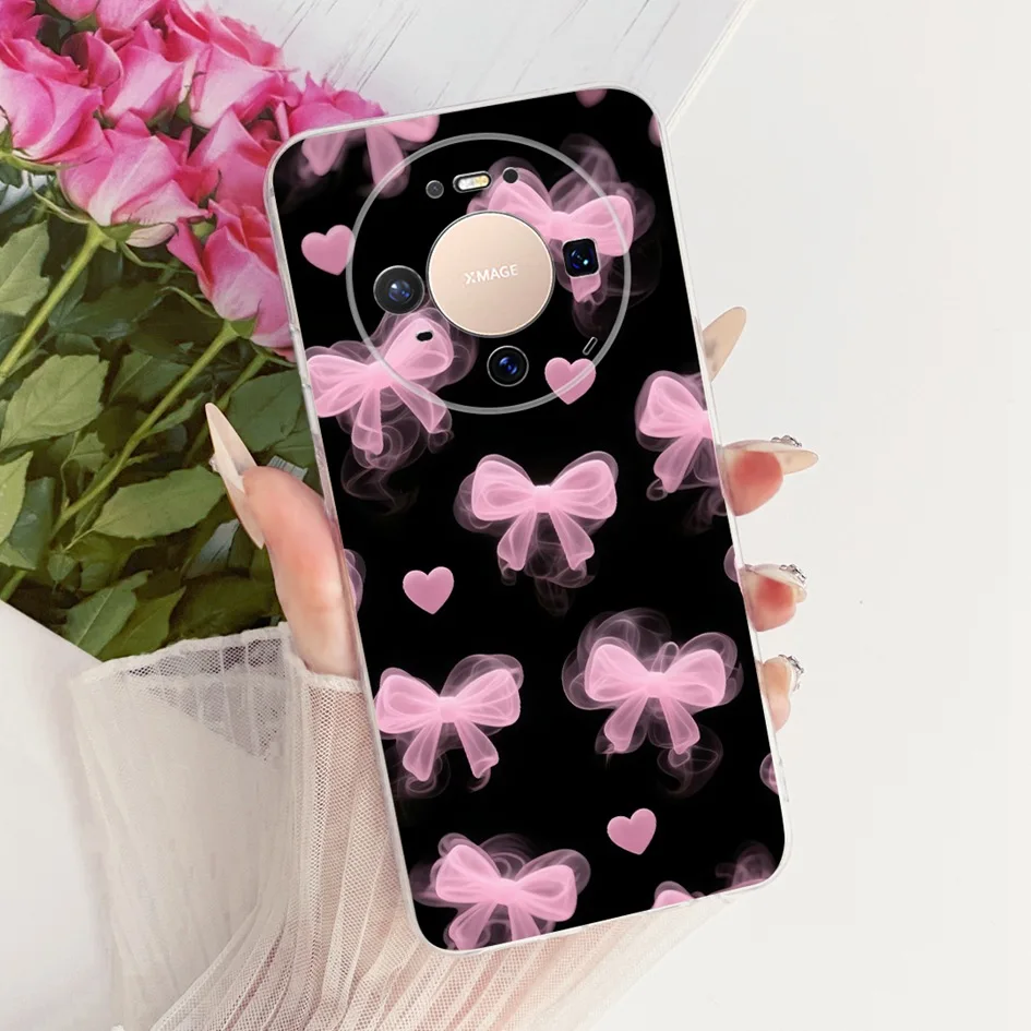 Floral Bowknot Soft Silicone Clear Phone Case - New Fashion 2025 Edition