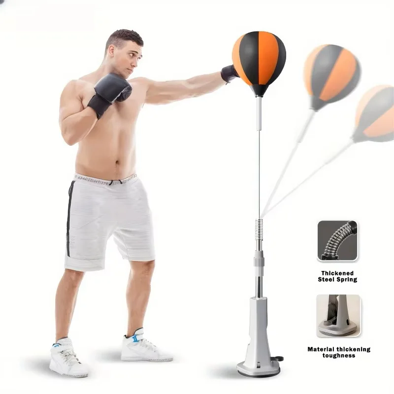 Sacco da Boxe Regolabile per Interni, Palla per Allenamento di Agilità e Riflessi, Strumento Ausiliario per Fitness e Sport - immagine 5