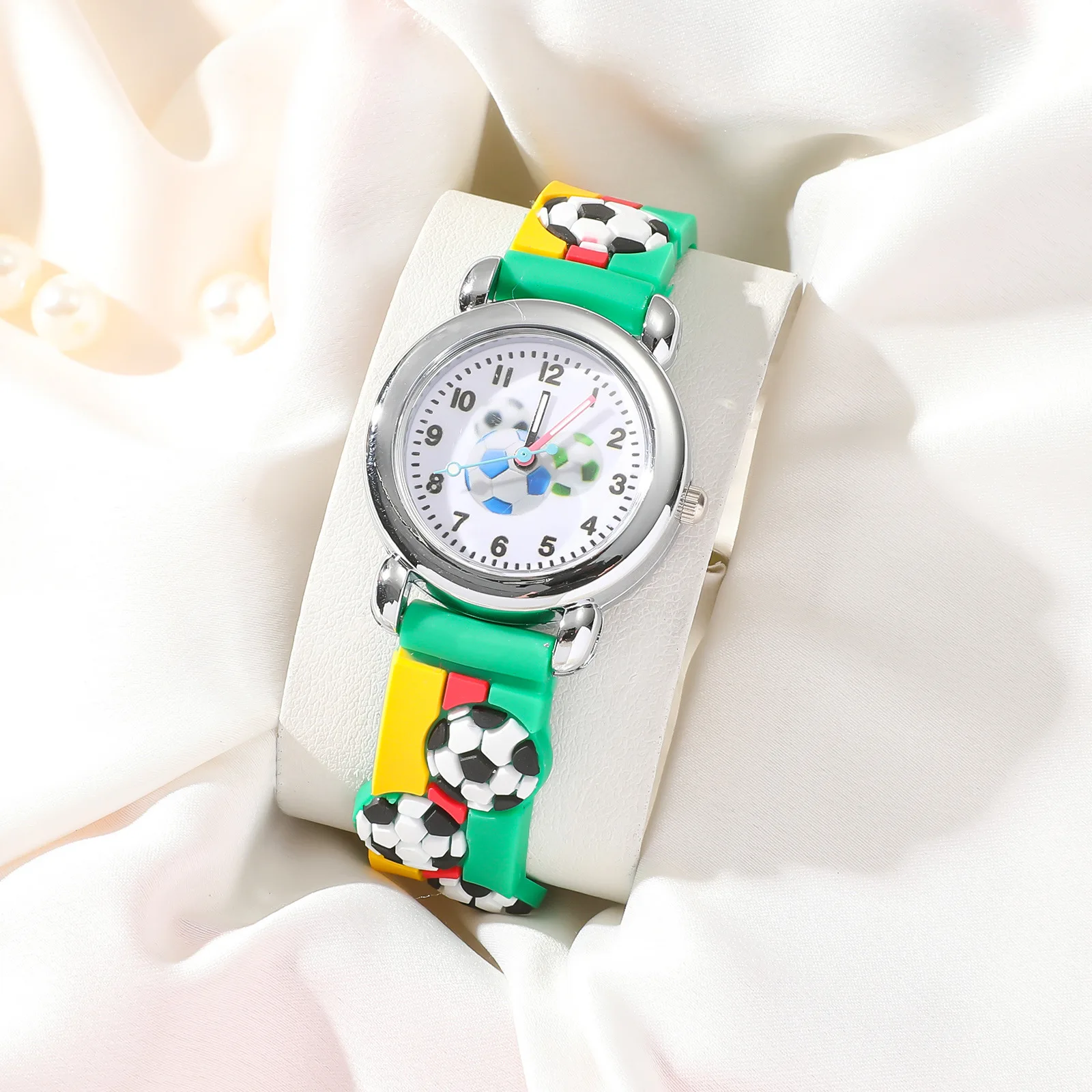 Cartoon Football Quartz Watch for Boys