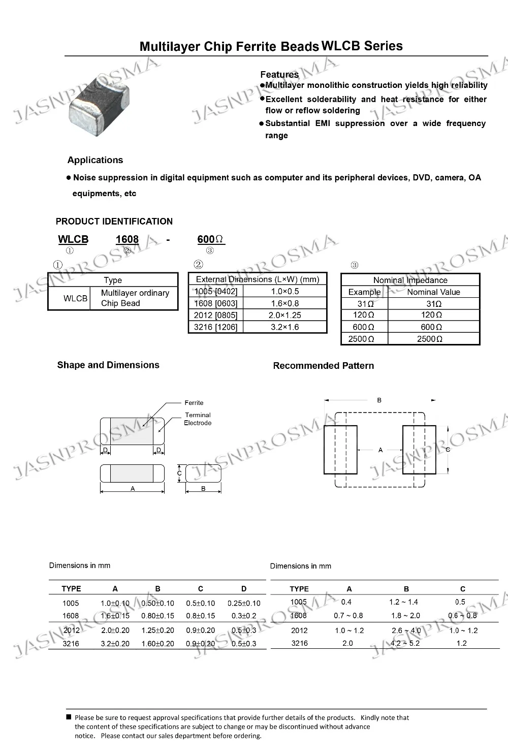 叠层片式铁氧体磁珠（通用型）(2)-1