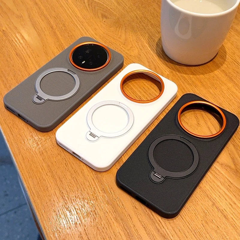 Enhanced Rotating Stand Case with Magnetic Shockproof and Anti-Fall Protection