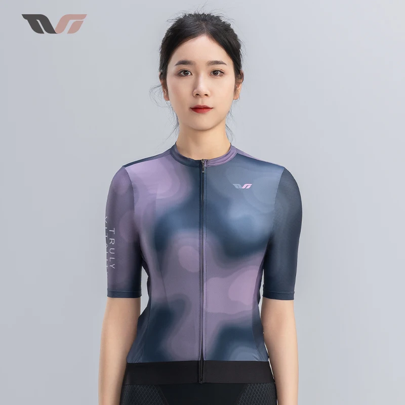 Female Cycling Jersey Spring Summer Short Sleeves Bicycle Jersey Elastic Breathable Shirt Women Cycling Clothing ROCKBROS TVI