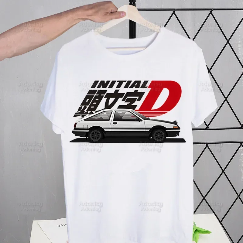 thumbnail image 1 of Camiseta de Manga corta con estampado de Initial D Drift Car Akagi RedSuns, camisa de Anime AE86, JDM, Tops de Takumi Fujiwara, 1 of 5