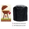 BBQ Cover Outdoor Dust Waterproof Weber Heavy Duty Grill Cover Rain Protective Outdoor Barbecue Cover Round 6