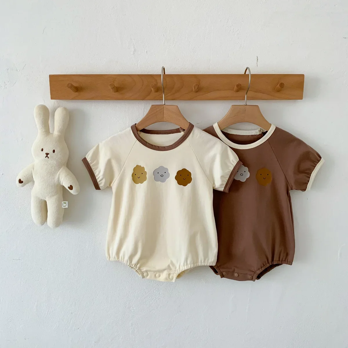 Baby Boys Summer Outfit Thin Cotton Romper Suit Cute Cartoon Design Newborn Clothes Infant Footed Pajamas Comfortable Clothes