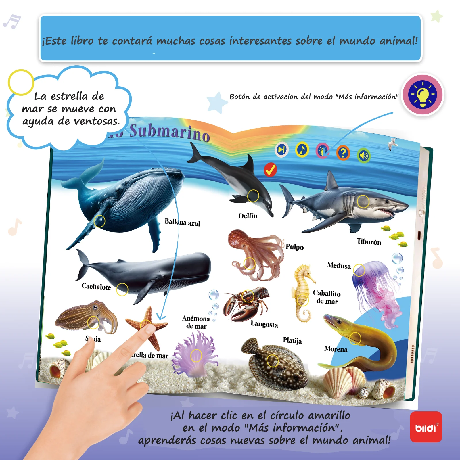 Spanish Point Reading Books Children's Early Educational Toys Montessori Smart Multifunctional Book For Toddler Learning Spanish 3