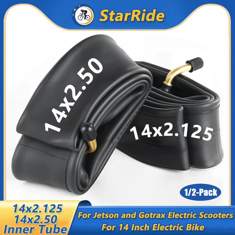 1/2 Pack 14x2,125 & 14x2,50 Heavy Duty Schlauch 14 Zoll Schläuche Reifen für Roller E-Bike 14*2,125 14*2,50 Zubehör Teile