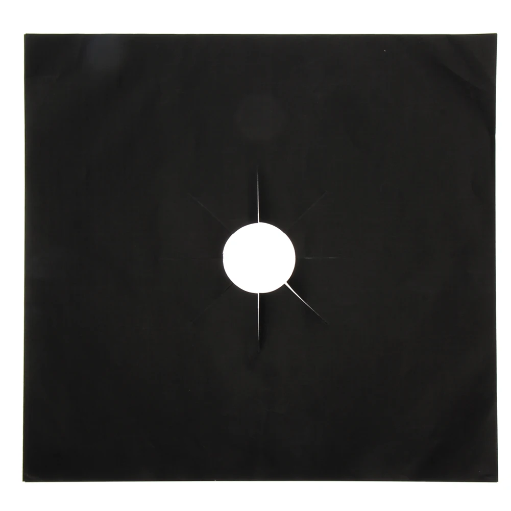 4Pcs Gas Cooker Cover Non-Stick Gas Burner Cover Heat Resistant Reusable Stove Clean Mat Cuttable Kitchen Accessories