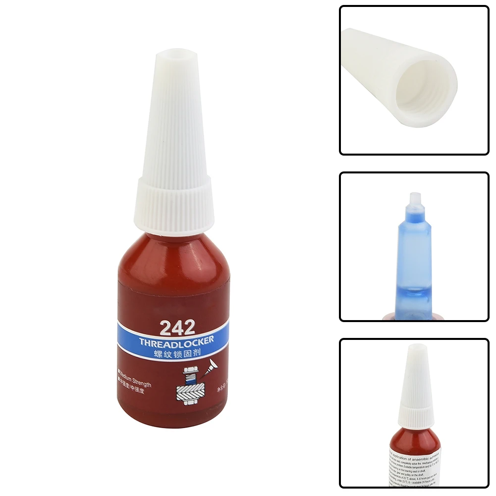 10ml Threadlocker 242 Medium Strength Threadlocker Blue Locktite Anaerobic Threadlocker Adhesive Caulk Adhesives Sealer Hardware Image 2