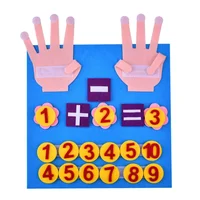 Children's Early Education Enlightenment Clock Cognitive Mathematics  Busy Board Felt Board Montessori Intellectual Toy for Kids 1