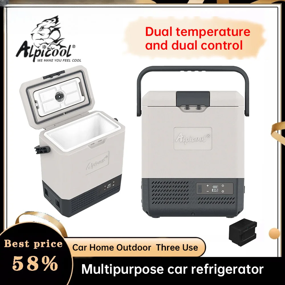 Alpicool 8L Mini Frigorifero Per Auto 12V/24V Frigorifero Portatile 110V/220V Congelatore Dispositivo Di Raffreddamento Auto Casa Veicolo Camion Frigo