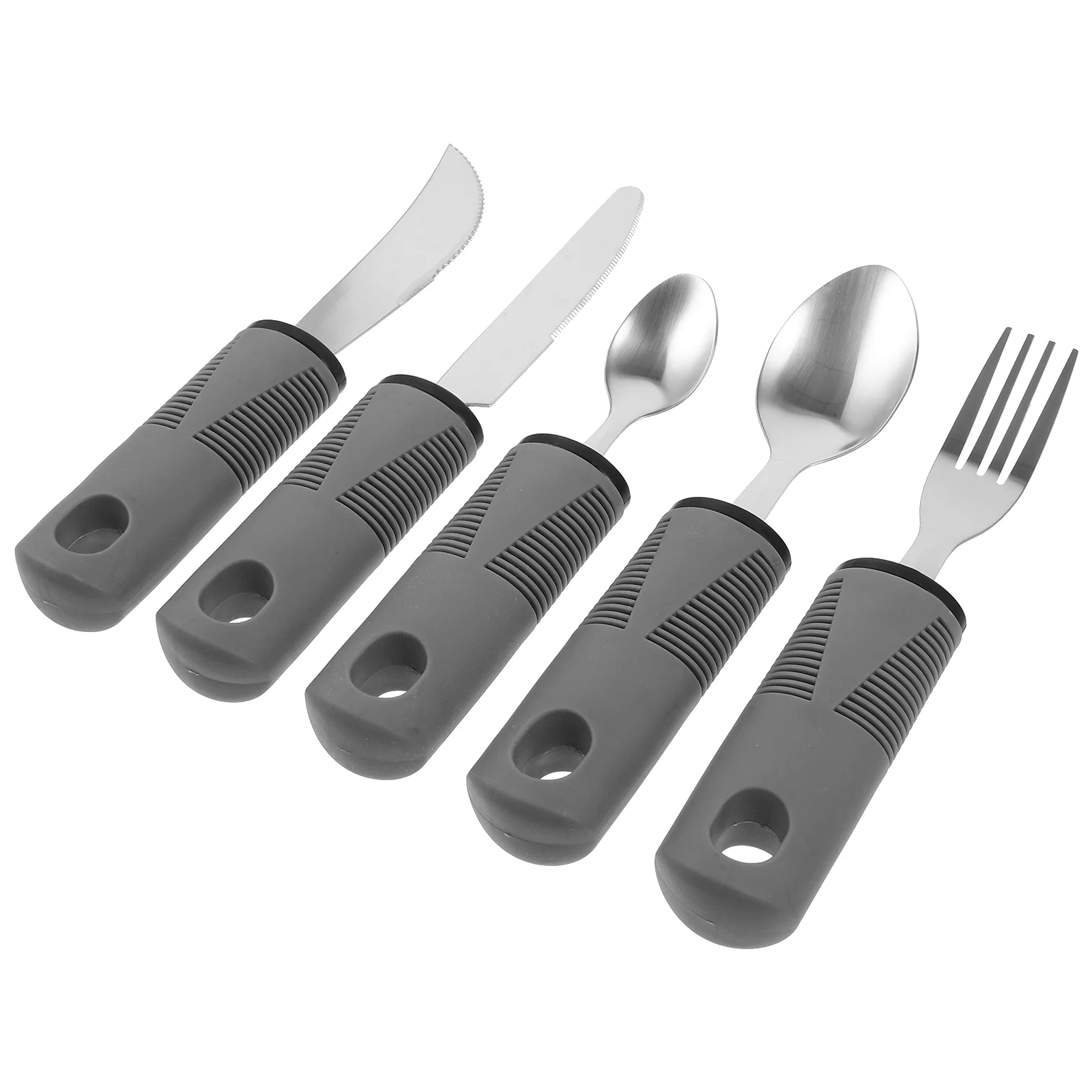 

Disabled Person Utensils Anti-Skid Portable Cutlery Disabled Elderly Tableware Anti Knives Forks Spoons Food Aid Kit