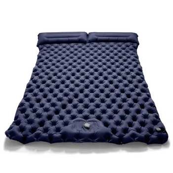 Outdoor Camping Double Inflatable Mattress Extra Wide Sleeping Pad Ultralight Folding Bed Sleeping Mat Car Travel Mat 1