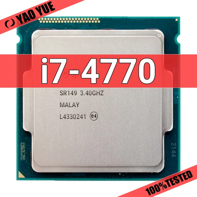 Used i7 4770 3.4GHz Quad-Core 8MB Cache TDP 84W SR149 Desktop LGA