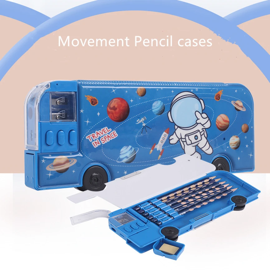 Astuccio Kawaii Move Estuche Scatola Di Cancelleria Coreana Materiale Scolastico Cute Pencilbox Cartucheras Kanken Piornik Cajas De Lapices