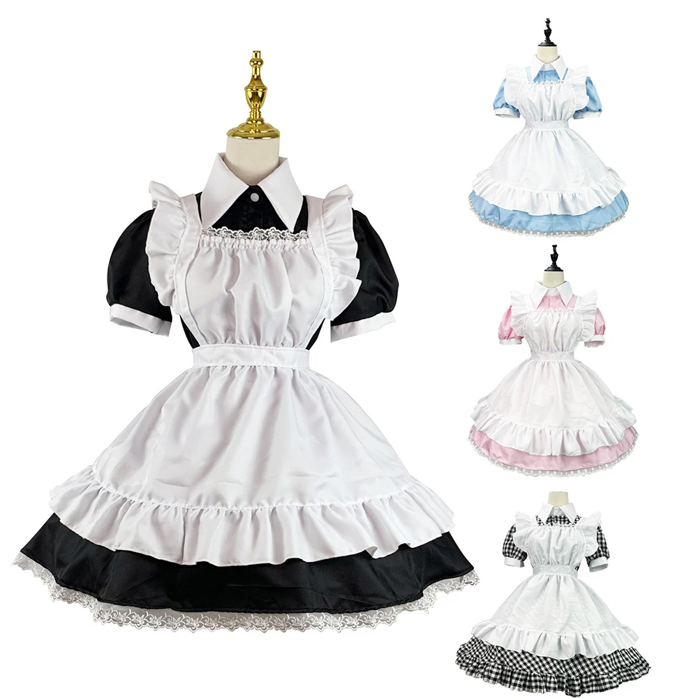 Old Castle Maid Cosplay Costume Housekeeper Steward Butler Maid Dress