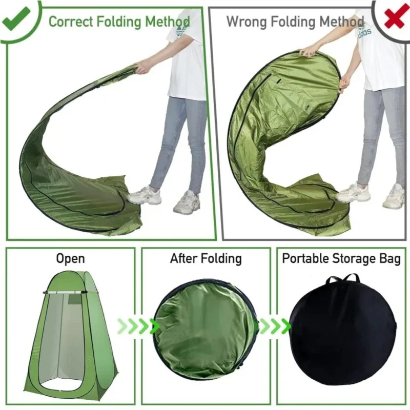 Portable Outdoor Camping Tent Simple Bath Cover Changing Fitting Room Private Toilet Bathroom Beach Fishing pop up tent