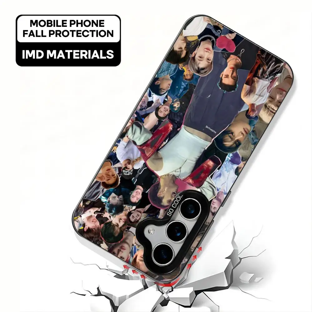 Vibrant Silver IMD Phone Case with Korean Singer Design