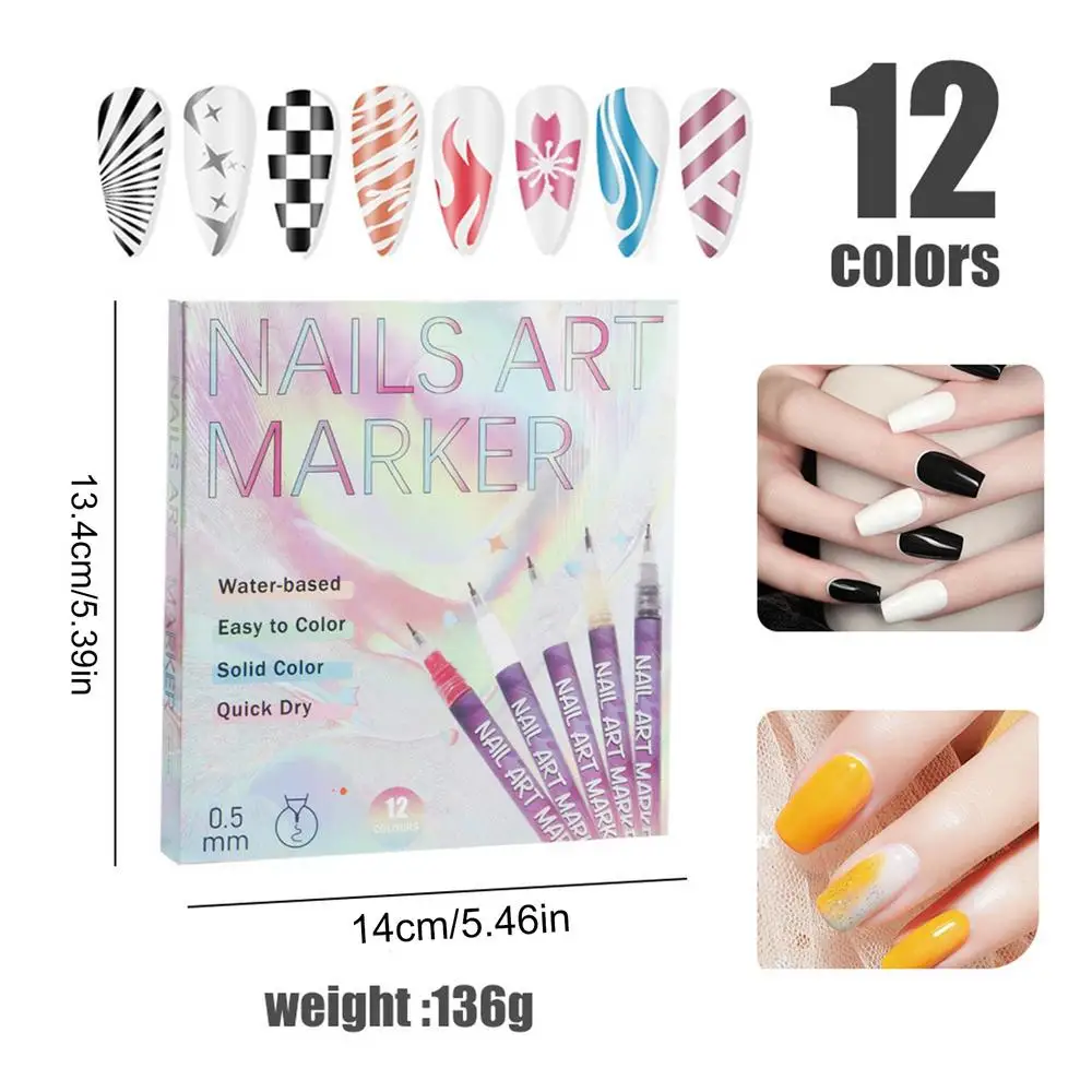 Nail Art Waterproof Graffiti Liner Pen