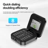 SERVO i17 Mini Tiny Flip Mobile Phone 2 SIM Standby Magic Voice FM Radio Flashlight Blacklist 1.77‘’ Small Square Foldable Phone 5
