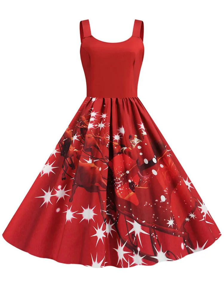 Christmas Party Swing Dress: The Perfect Blend of vintage Charm and Holiday  Sparkle for Every Woman