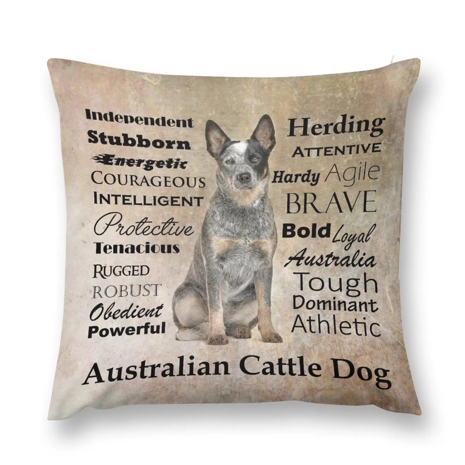 

Cattle Dog Traits Throw Pillow Cushion Cover Set Rectangular Cushion Cover christmas decorations 2024