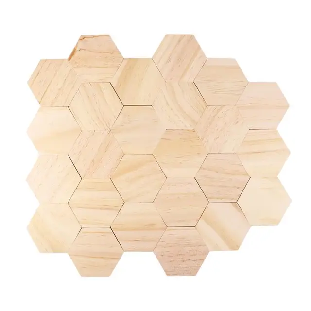 SUPVOX 25pcs 9cm Wooden Slices Hexagonal Blank Name Tags Wooden Pieces  Discs Wood Ornaments For Party Wedding Home Decoration - Price history &  Review, AliExpress Seller - OULII H O M E Store