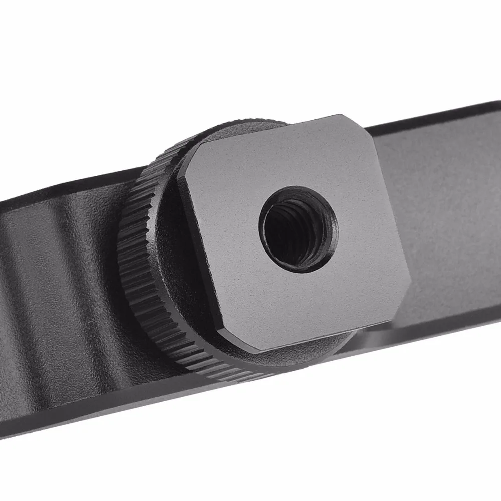 Double Cold Hot Shoe Adapter Mount Extension Holder Video Bracket for Canon for