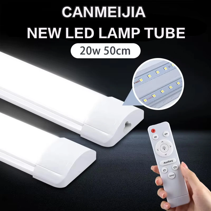 Remote Control Led Cabinet Light Dimming Light Tube Lighting for Kitchen Living Room Reading Lamps Led Wall Closet 50CM Lamp