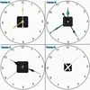 Wall Clock Mechanism Silent Quartz Movement Machine Wall Hands Silent Sweeping Second Movement with Pointer DIY Repair Parts 5