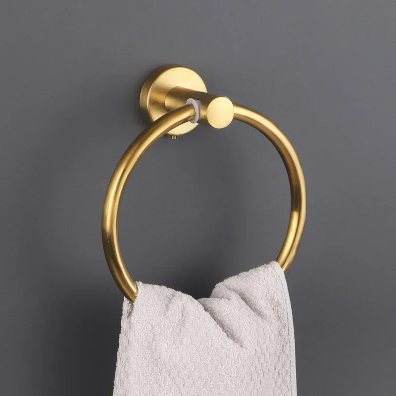 Bathroom Towel Ring Bathroom Towel Holder Toilet Towel Rack Towel Ring 304 Stainless Steel Tissue Holder Hotel Toilet Paper Holder Bathroom Hardware Accessories