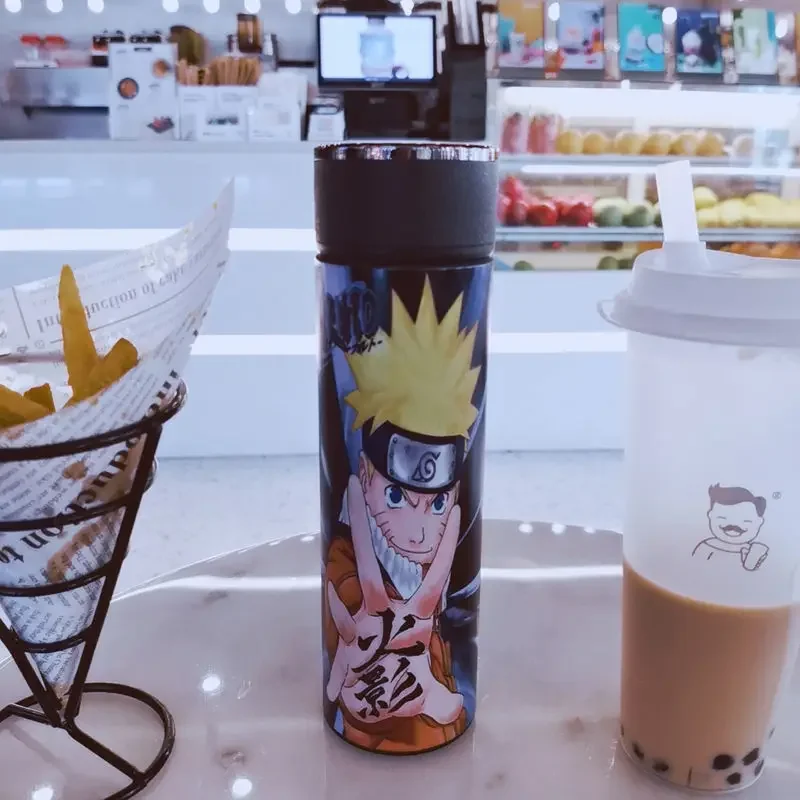 BOUTEILLE ISOTHERME NARUTO - Gourde Inox Reutilisable Naruto Naruto  Shippuden - Maintien chaud et froid 12h - Pour sport, voyage, quotidien,  500ml 