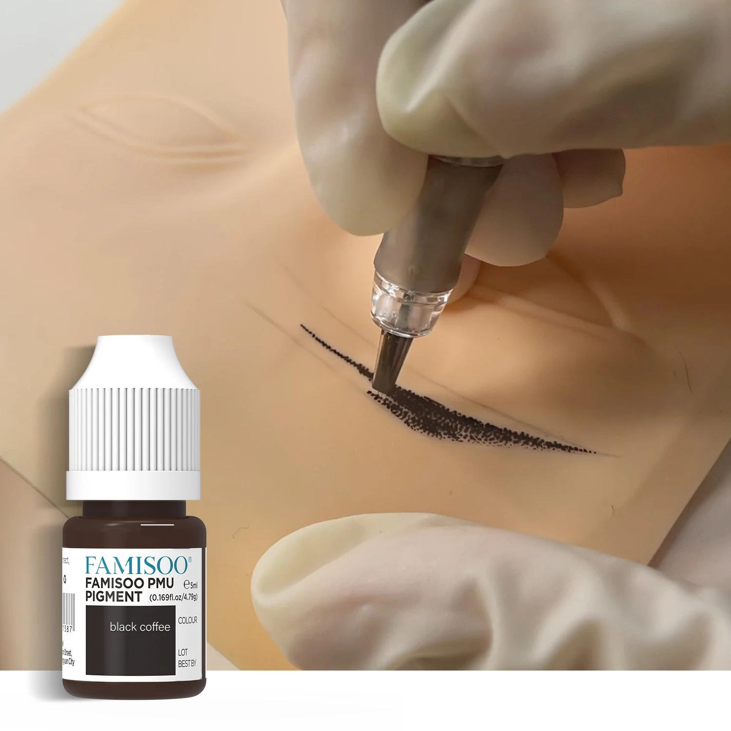 FAMISOO 5ML PMU Tattoo Microblading Paint Ink Pigment Eyebrow Tattoo Cream Organic Permanent Makeup Microblading Pigments