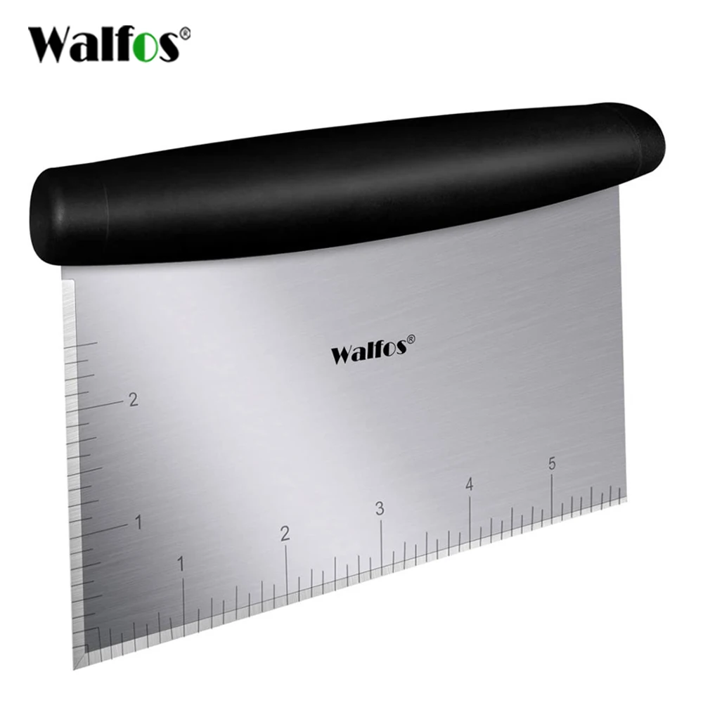 WALFOS Stainless Steel Dough Cutter Pastry Spatula Pizza Scraper Fondant Cake Decoration Tools Kitchen Accessorie Baking Cutters