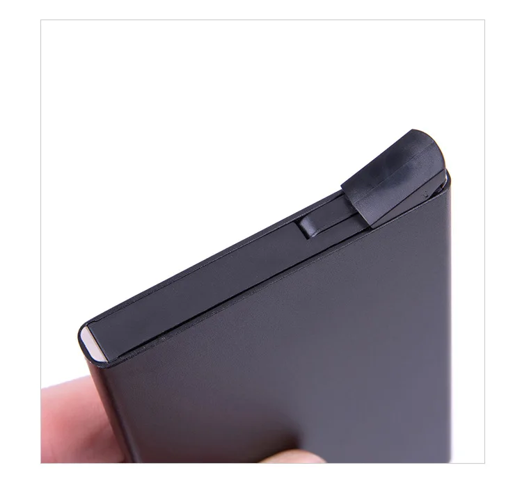 RFID Credit Card Holder Metal Slim Wallet Image 9