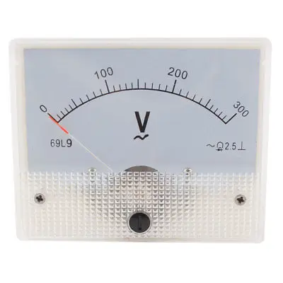 

Class 2.5 AC 0-300V Analog Voltage Voltmeter Gauge Panel Volt Meter 69L9