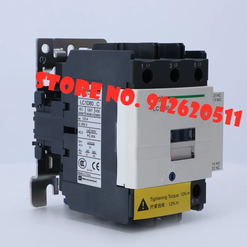 

TeSys Deca 3P 80A 95A AC Contactor LC1D80M7C LC1D80E7C LC1D80F7C LC1D80Q7C LC1D95M7C LC1D95E7C LC1D95F7C LC1D95Q7C