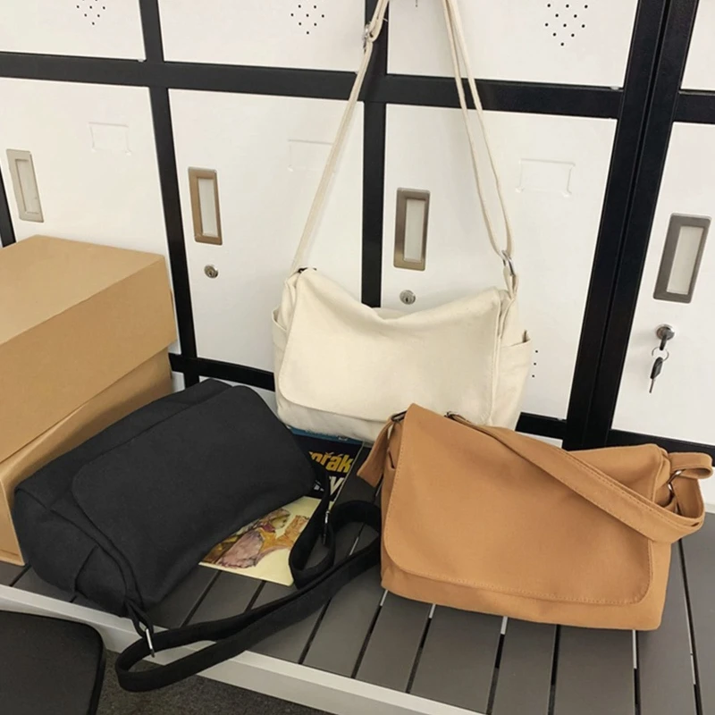 Shoulder Bag Large Capacity Bags for Girl Boy Multi-purpose Canvas Bag