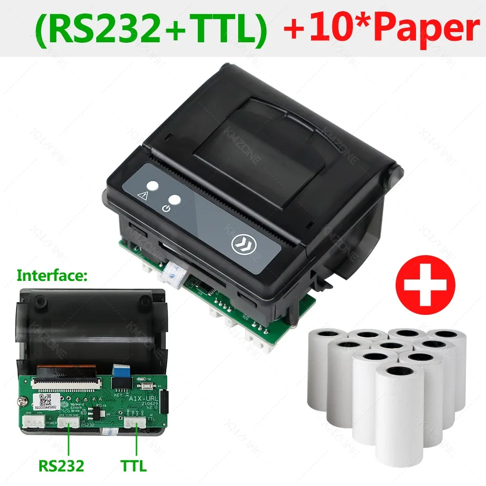 ตัวเลือกสินค้า เครื่องพิมพ์ความร้อน USB/RS232 58mm ใบเสร็จ/ตั๋วบิล