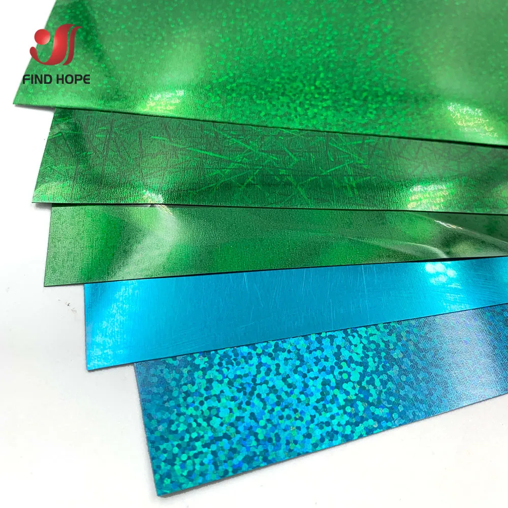 20x25cm 5pcs Bundle Green Heat Transfer Vinyl Iron on Tshirt HTV Printing Pattern for Clothing Textile Decoration DIY for cut