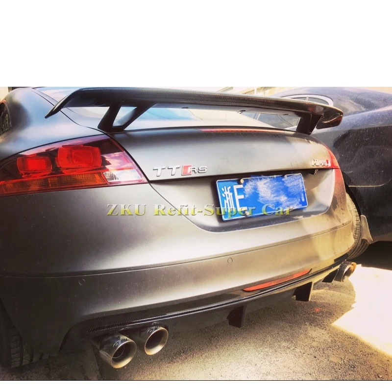 

Carbon Fiber / FRP Auto Car Rear Bumper Diffuser Lip for Audi TTS Bumper 2008 - 2014 TT 2013 2014 Bumper Guard Spoiler