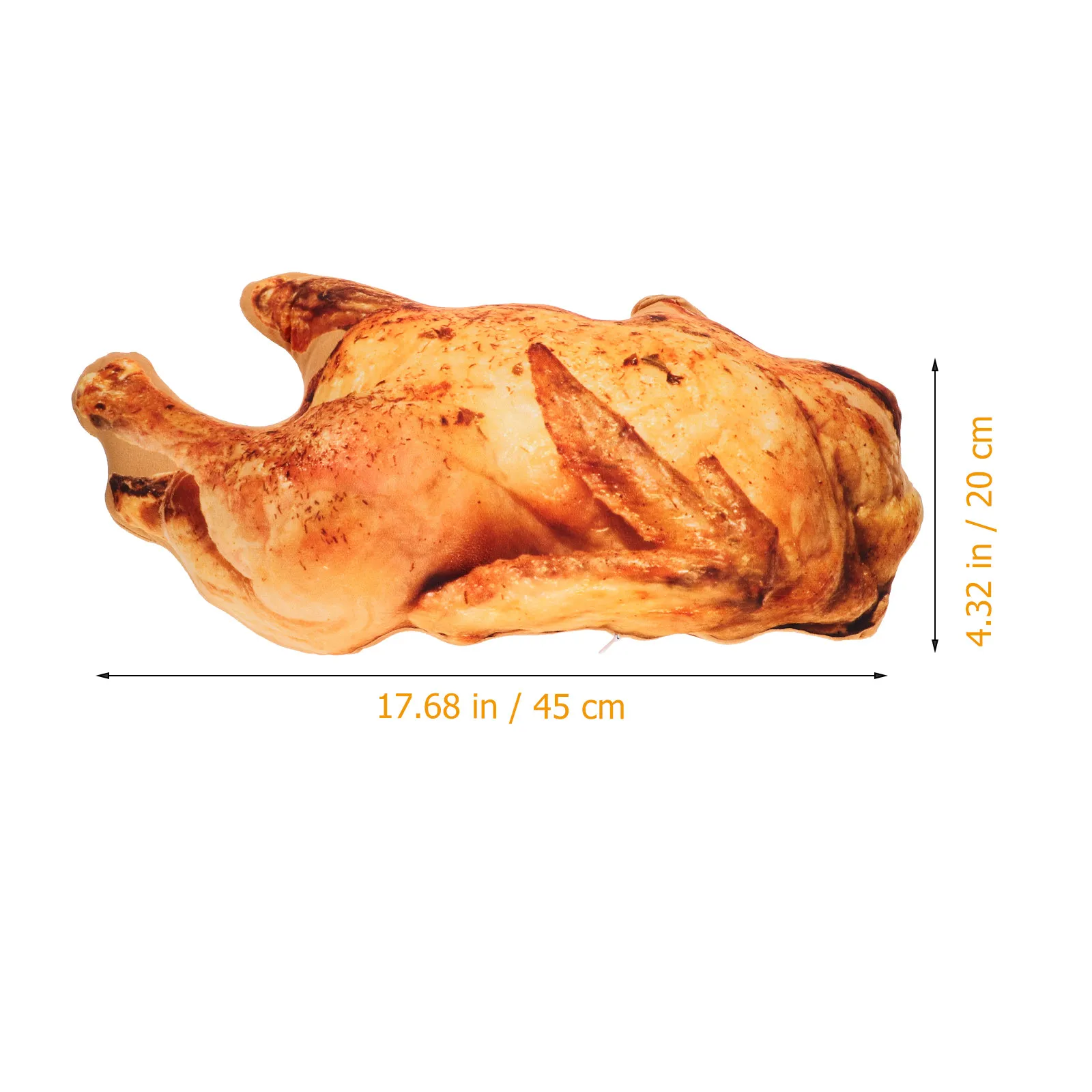 로스트 치킨 모양 쿠션, 부드럽고 편안한 장 원형 소파 쿠션, 식당, 주방, 거실 등받이 쿠션
