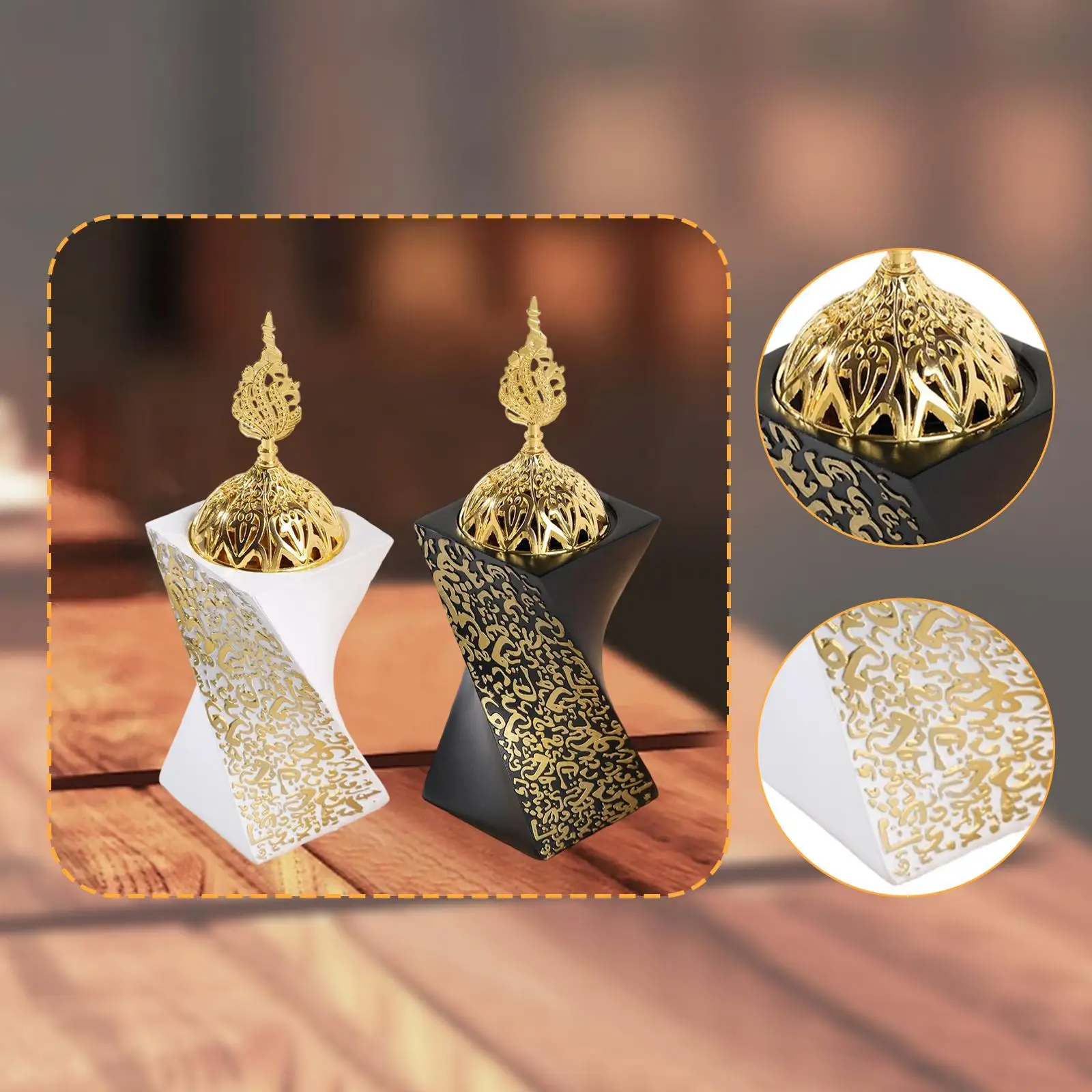 Incense Burner Stand Accent Room Home Fragrance Desktop Gift Meditation Censer for Festivals Dining Room Holidays Party Hotel
