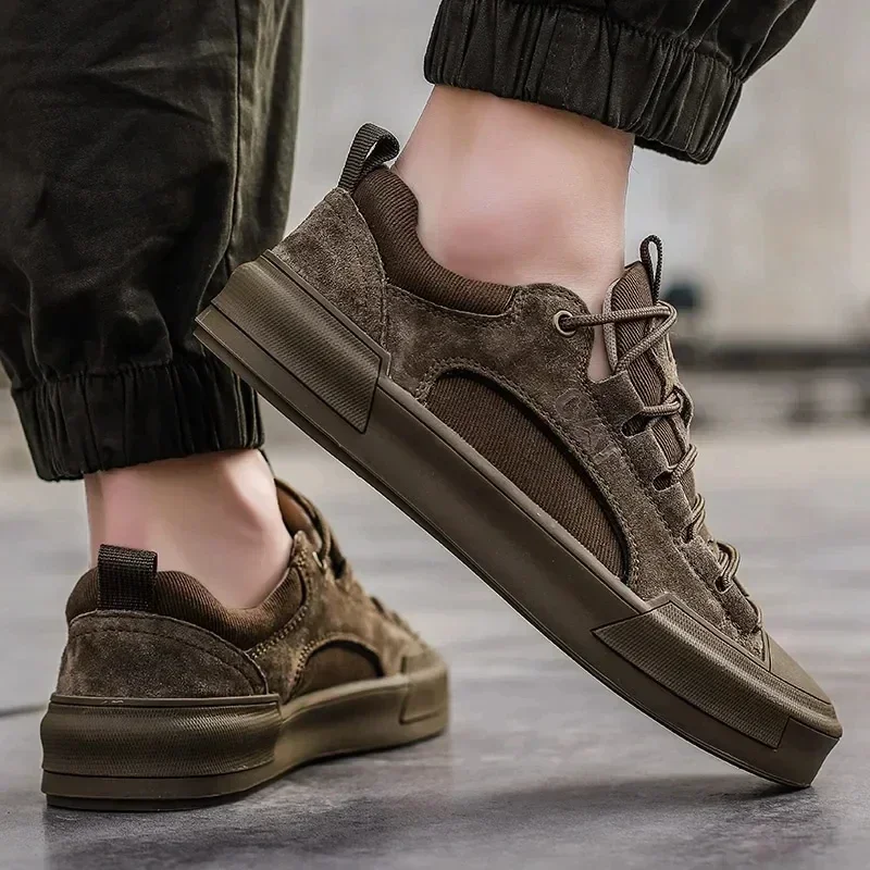 Ademend, antislip lederen sneakers voor heren, zomer casual ademende antislip instappers ademend lichtgewicht casual rijschoenen Ademend, antislip lederen sneakers voor heren, zomer casual ademende antislip instappers ademend lichtgewicht casual rijschoenen